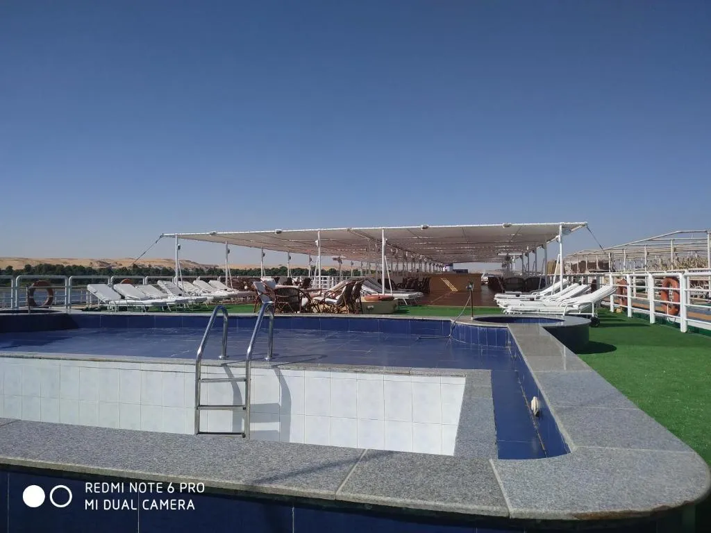 Sun deck of the MS King Tut I Nile Cruise Nile cruise